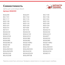 Щётка для сухой уборки Bosch 00462503