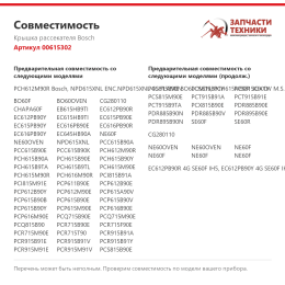 Крышка рассекателя Bosch 00615302