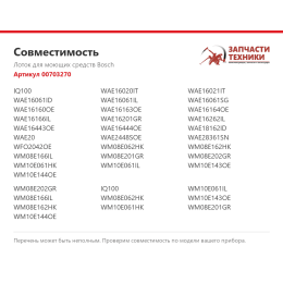 Лоток для моющих средств Bosch 00703270