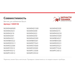 Венчик для взбивания Bosch 12020136