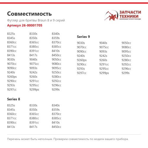Футляр для электробритв Braun Series 8 и Series 9