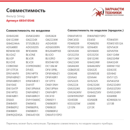 Фильтр Smeg 693410546