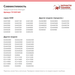 Заварочный блок Delonghi 7313251441