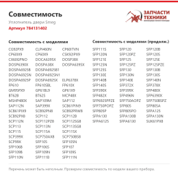 Уплотнитель двери Smeg 784131402