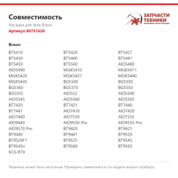 Насадка для тела Braun 80731620