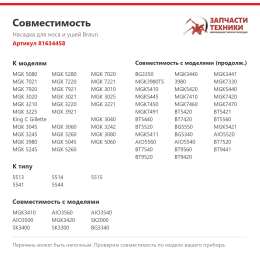 Насадка для носа и ушей Braun 81634458