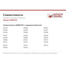 Насадка-цитруспресс Kenwood KW663761